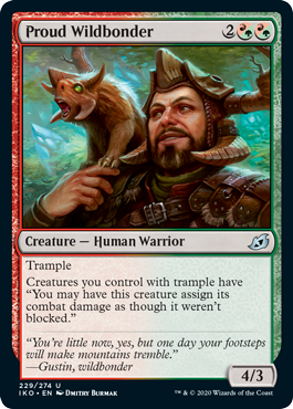Proud Wildbonder (Ikoria: Lair of Behemoths) Near Mint Foil