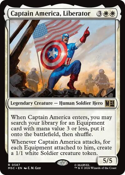 Captain America, Liberator (Commander: Marvel Super Heroes) Near Mint
