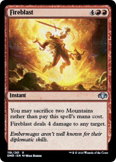 Fireblast (Dominaria Remastered) Near Mint