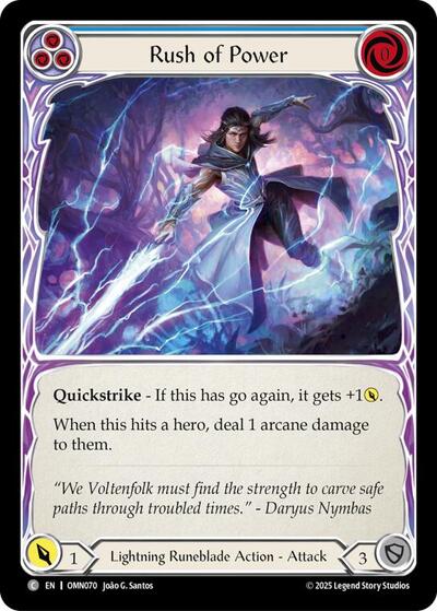 Rush Of Power (Blue) (Omens of the Third Age) Near Mint Foil