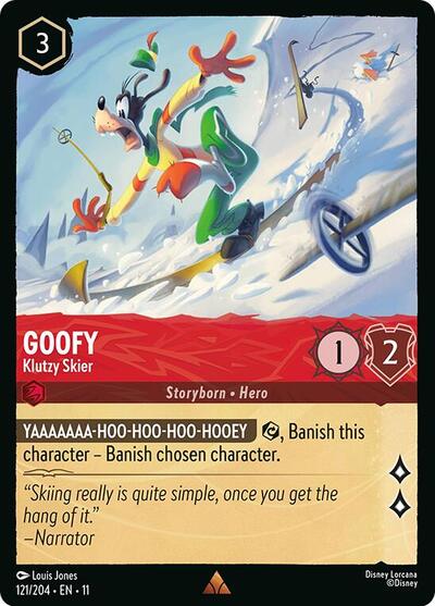 Goofy - Klutzy Skier (Winterspell) Near Mint