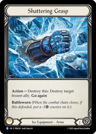 Shattering Grasp (Compendium of Rathe) Near Mint Cold Foil