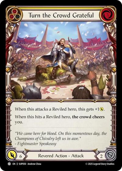 Turn the Crowd Grateful (Yellow) (Super Slam) Near Mint Foil