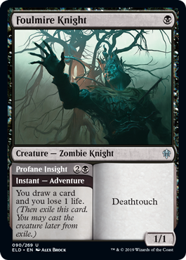 Foulmire Knight (Throne of Eldraine) Near Mint Foil