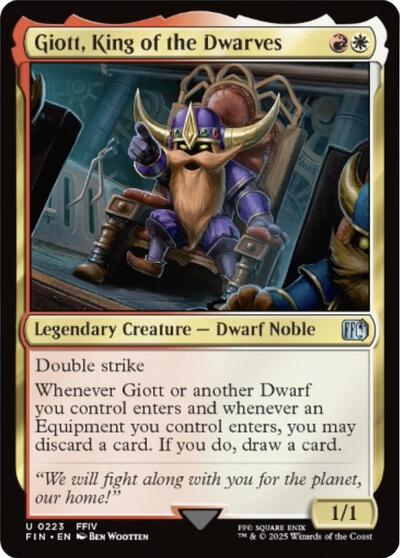 Giott, King of the Dwarves (Universes Beyond: FINAL FANTASY) Light Play Foil
