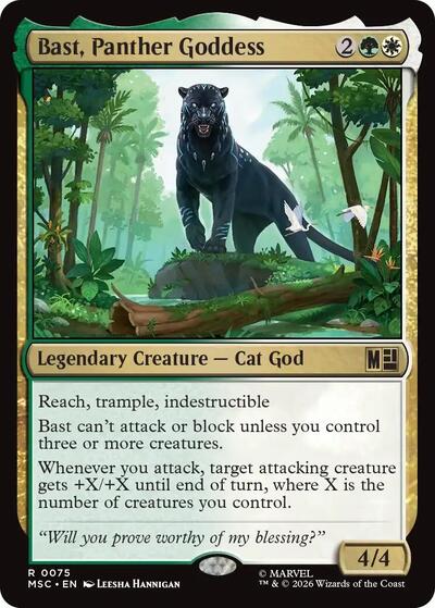 Bast, Panther Goddess (Commander: Marvel Super Heroes) Near Mint