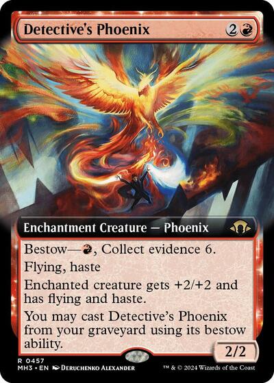 Detective's Phoenix (Borderless) (Modern Horizons 3) Near Mint