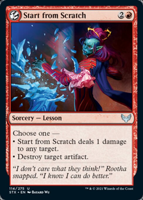 Start from Scratch (Strixhaven) Near Mint