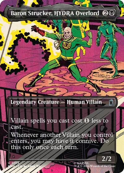 Baron Strucker, HYDRA Overlord (Borderless) (0315) (Marvel Super Heroes) Near Mint