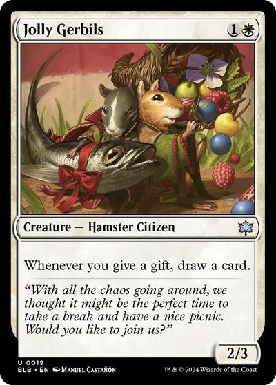 Jolly Gerbils (Bloomburrow) Near Mint Foil