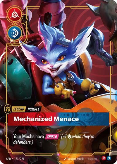 Rumble Mechanized Menace (Spiritforged) Near Mint Foil