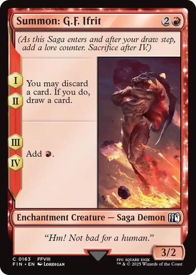 Summon: G.F. Ifrit (Universes Beyond: FINAL FANTASY) Light Play Foil