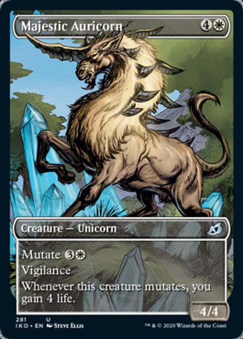 Majestic Auricorn (Showcase) (Ikoria: Lair of Behemoths) Near Mint Foil