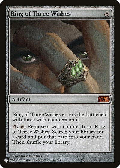 Ring of Three Wishes (The List) Near Mint