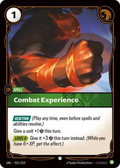 Combat Experience (Unleashed) Near Mint Foil