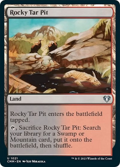 Rocky Tar Pit (Commander Masters) Near Mint