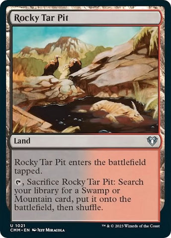 Rocky Tar Pit (Commander Masters) Near Mint