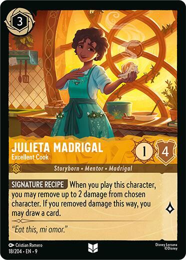 Julieta Madrigal - Excellent Cook (Fabled) Near Mint Cold Foil