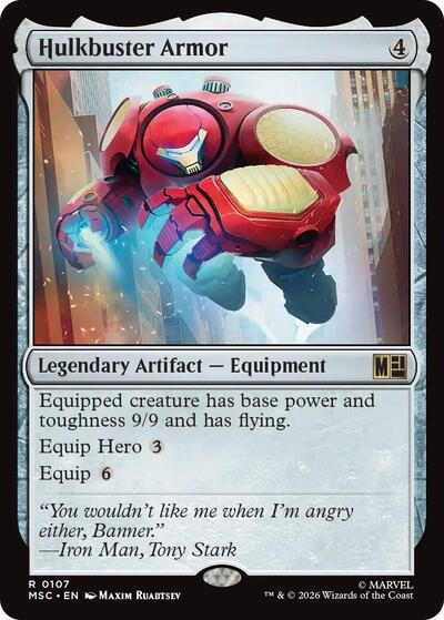 Hulkbuster Armor (Surge Foil) (Commander: Marvel Super Heroes) Near Mint Foil