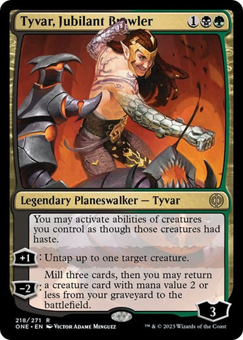 Tyvar, Jubilant Brawler (Phyrexia: All Will Be One) Near Mint Foil