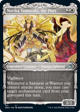 Norika Yamazaki, the Poet (Showcase) (Kamigawa: Neon Dynasty) Near Mint