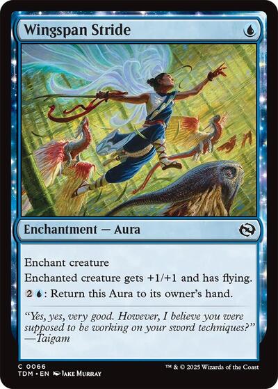 Wingspan Stride (Tarkir: Dragonstorm) Light Play Foil