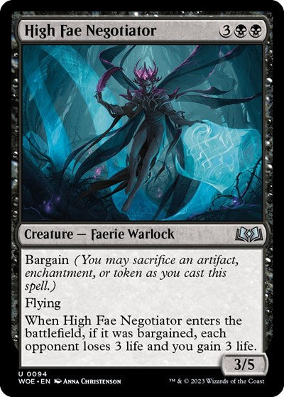 High Fae Negotiator (Wilds of Eldraine) Near Mint Foil