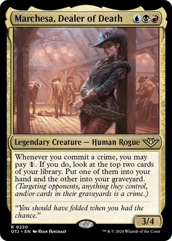 Marchesa, Dealer of Death (Outlaws of Thunder Junction) Near Mint Foil