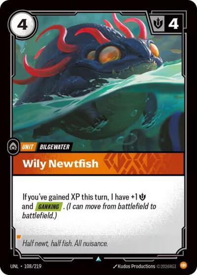 Wily Newtfish (Unleashed) Near Mint Foil