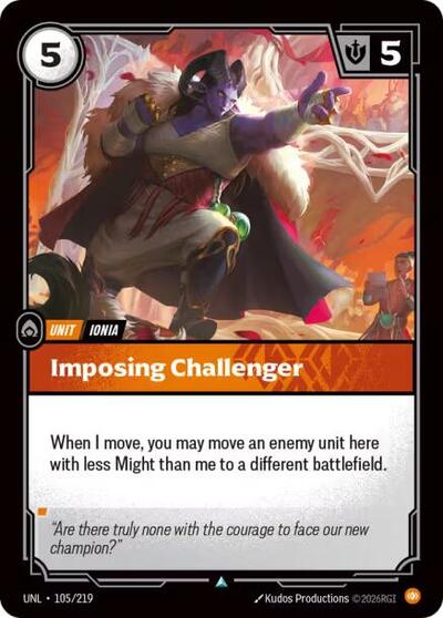 Imposing Challenger (Unleashed) Near Mint Foil