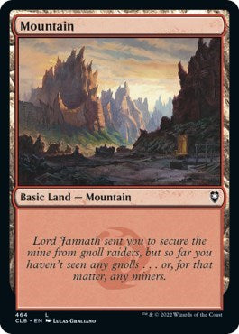 Mountain (464) (Commander Legends: Battle for Baldur's Gate) Near Mint Foil
