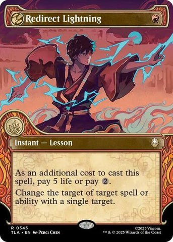 Redirect Lightning (Showcase) (Avatar: The Last Airbender) Near Mint Foil