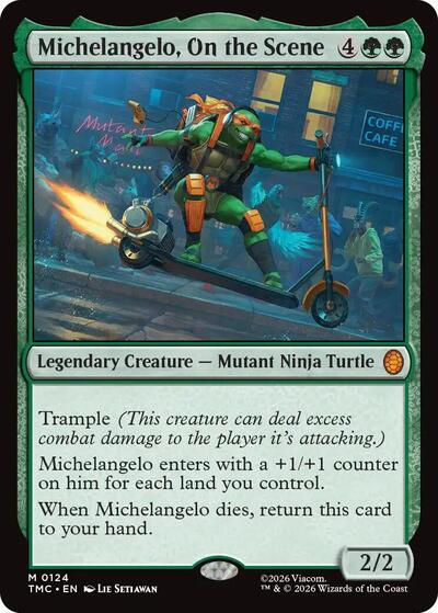 Michelangelo, On the Scene (Commander: Teenage Mutant Ninja Turtles) Near Mint