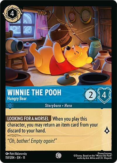 Winnie the Pooh - Hungry Bear (Winterspell) Near Mint Cold Foil