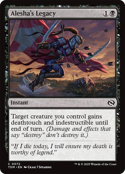 Alesha's Legacy (Tarkir: Dragonstorm) Near Mint Foil