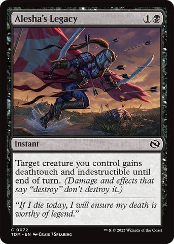 Alesha's Legacy (Tarkir: Dragonstorm) Near Mint