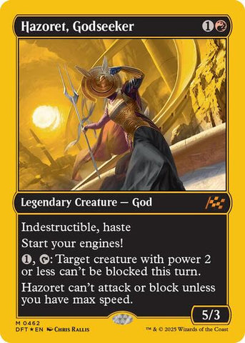 Hazoret, Godseeker (First-Place Foil) (Aetherdrift) Near Mint Foil