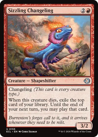 Sizzling Changeling (Lorwyn Eclipsed) Near Mint