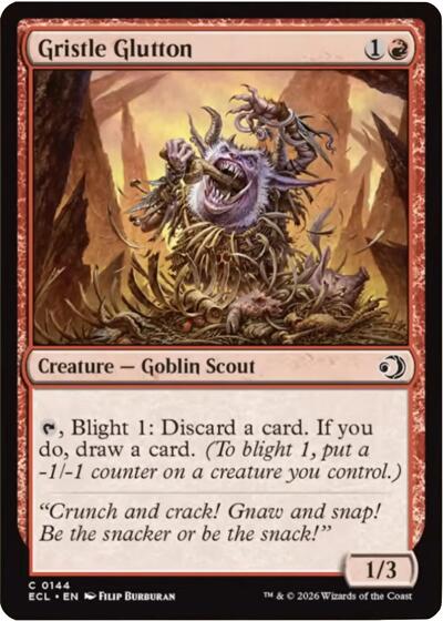 Gristle Glutton (Lorwyn Eclipsed) Near Mint Foil