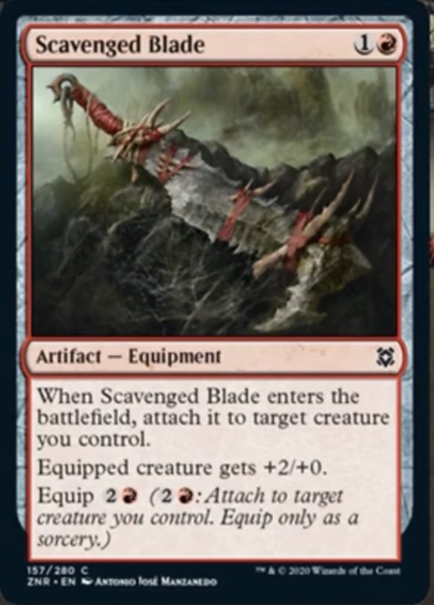 Scavenged Blade (Zendikar Rising) Near Mint Foil