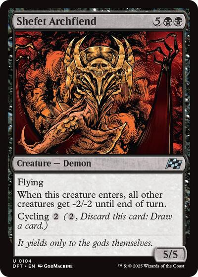 Shefet Archfiend (Aetherdrift) Near Mint Foil