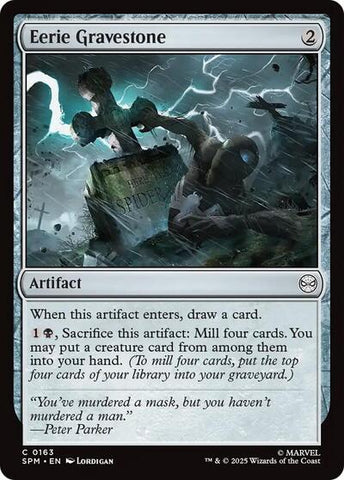Eerie Gravestone (Marvel's Spider-Man) Near Mint Foil