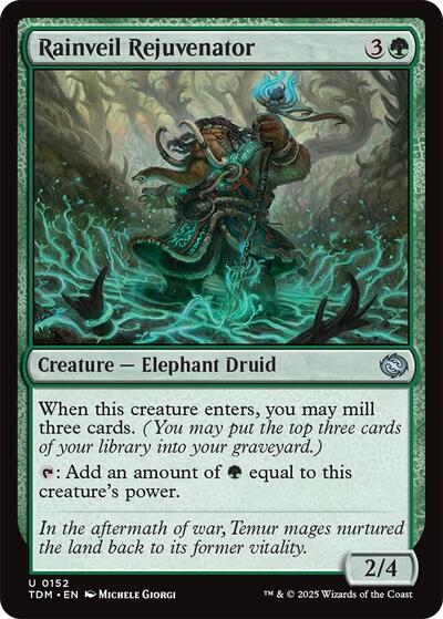 Rainveil Rejuvenator (Tarkir: Dragonstorm) Light Play Foil