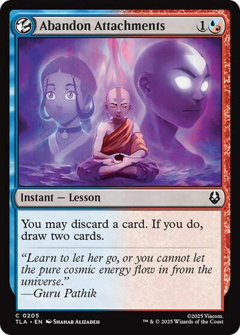 Abandon Attachments (Avatar: The Last Airbender) Near Mint Foil
