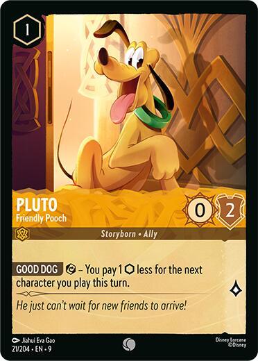 Pluto - Friendly Pooch (Fabled) Near Mint Cold Foil