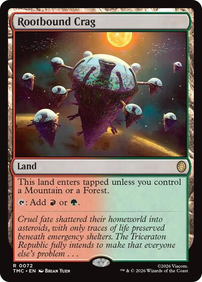 Rootbound Crag (Commander: Teenage Mutant Ninja Turtles) Near Mint Foil