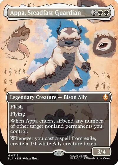 Appa, Steadfast Guardian (Borderless) (Avatar: The Last Airbender) Near Mint