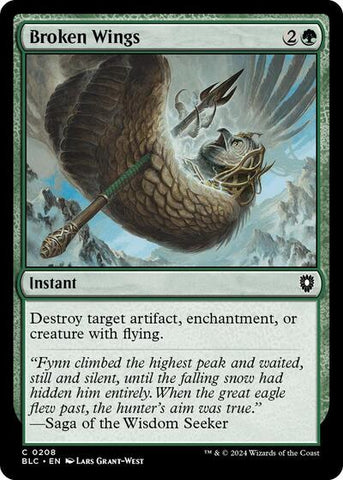 Broken Wings (Commander: Bloomburrow) Near Mint