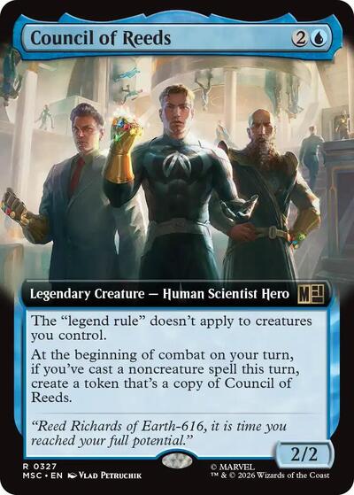Council of Reeds (Extended Art) (Commander: Marvel Super Heroes) Near Mint