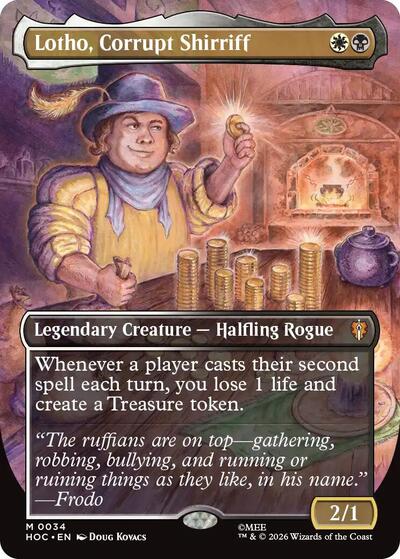 Lotho, Corrupt Shirriff (Borderless) (The Hobbit: Eternal-Legal) Near Mint Foil